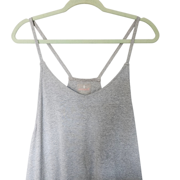 Women's Free People Movement Hot Shot Onesie Heather Grey Medium Soft & Comfy - Picture 3 of 8